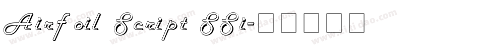 Airfoil Script SSi字体转换